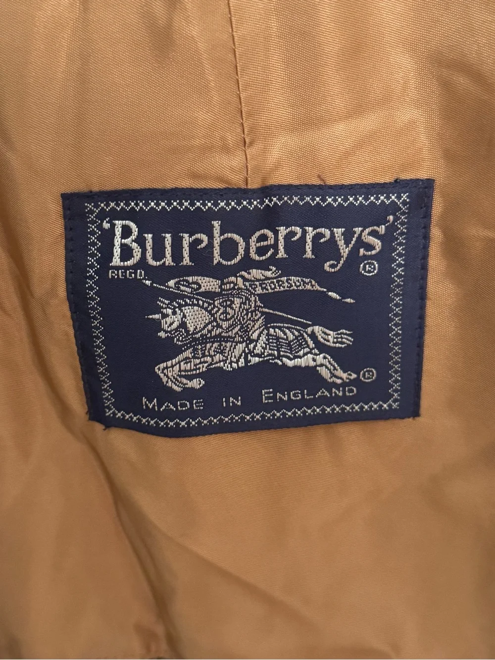 Vintage Burberrys Check Wool Plaid Trench Coat Insert - Picture 3 of 5